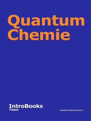 cover image of Quantum Chemie